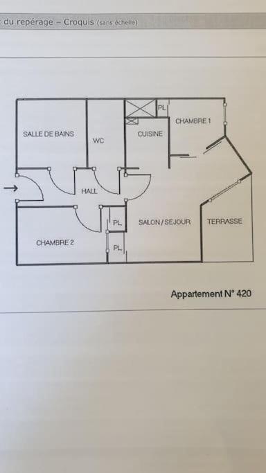 Spacieux Appartement 37M2-T3-Rdc-6 Personnes-100M Remontees Valmeinier Exterior photo